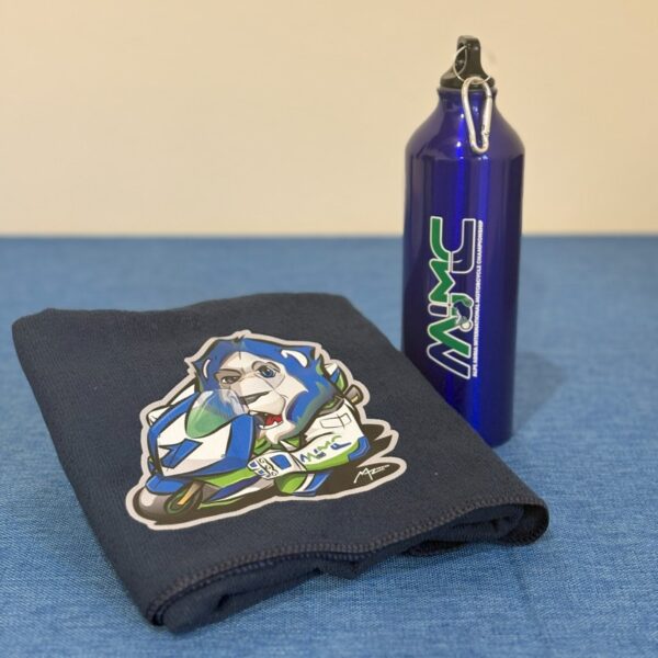 Water bottle & towel